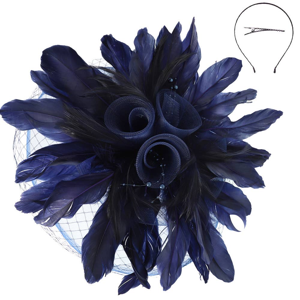 anbfashion - Wholesale Fascinator Hat - Women's - DERBY STATEMENT FASCINATOR HEADBAND FASCINATOR HTH266710