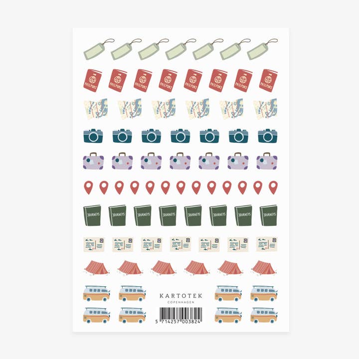 Stickers // Mini Travel for wholesale by Kartotek Copenhagen