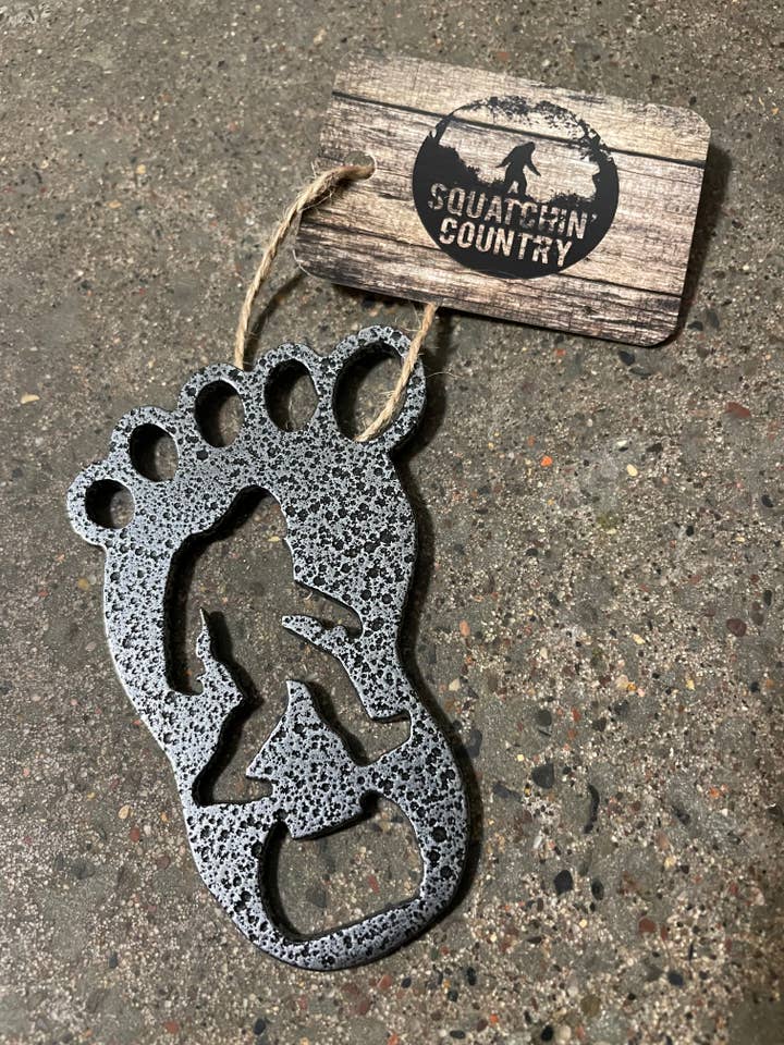 Squatchin' Country heavy duty steel bottle opener for wholesale by Squatchin’ Country