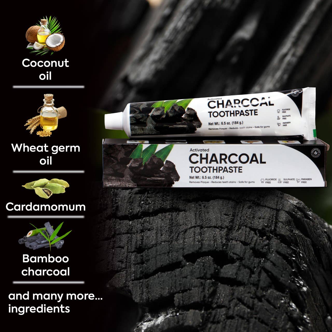 Yunani Herbs & essential Oils - Wholesale Toothpaste - Yunani Activated Charcoal Toothpaste 3