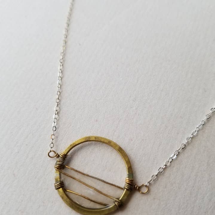 Sunrise Necklace, Gold-Filled, Small for wholesale by Verso