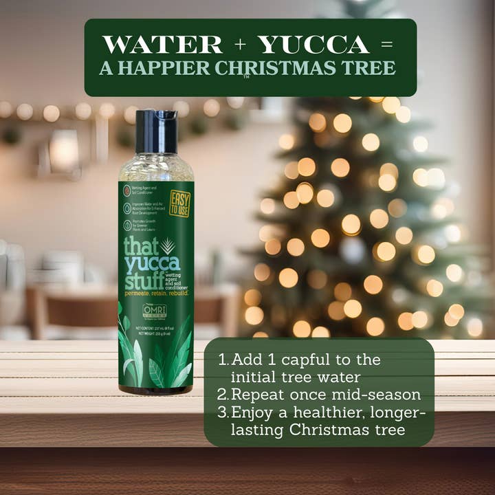 OMRI Listed Soil Conditioner & Input Material Wetting Agent | 97% Yucca Schidigera Extract with Citric & Humic Acids | Boosts Water Penetration, Plant Health | Non-Toxic Eco-Friendly | 8 Oz for wholesale by ThatYuccaStuff™