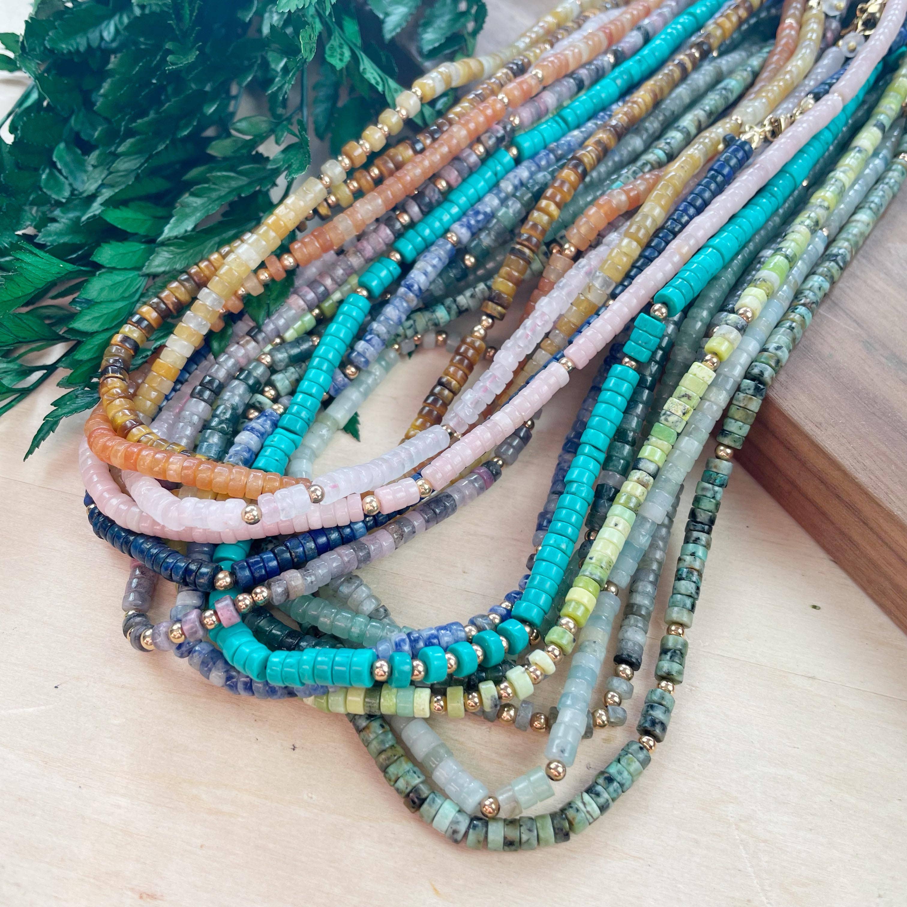 Ewelina Pas Jewelry - Wholesale Kralen/parelketting - Litae/// Delicate edelsteen kralen ketting8