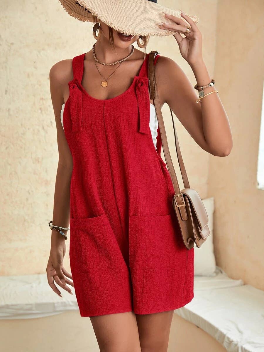 Lily Clothing - Wholesale Romper - Women's - Casual fashion halter shorts romper suspenders3