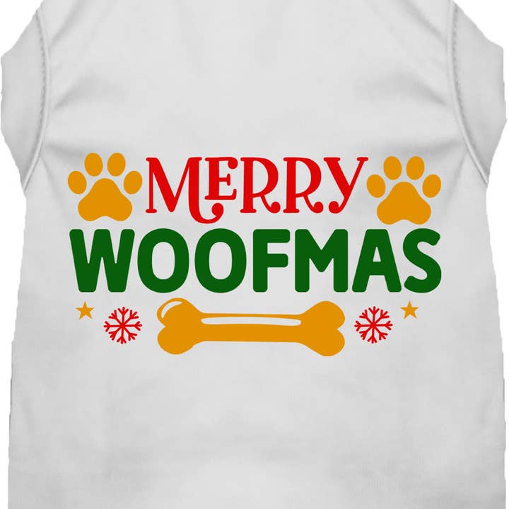 Merry Woofmas Pet Shirt for wholesale by As You Wish Apparel