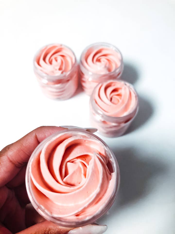 24 Mini Strawberry Body Butters|Body Butter|Shea Butter|Gift for wholesale by Subtle & Wild