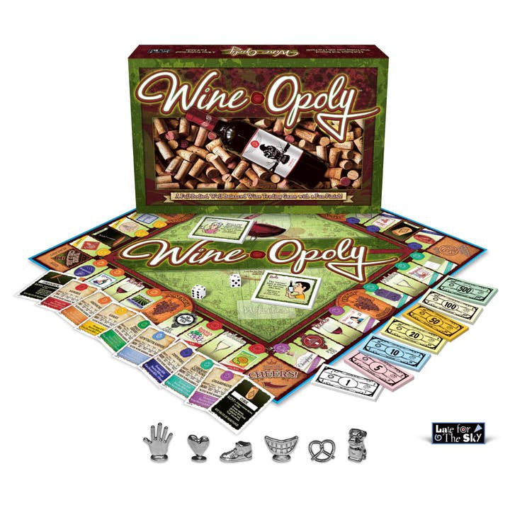 WINE-OPOLY for wholesale by Late for the Sky