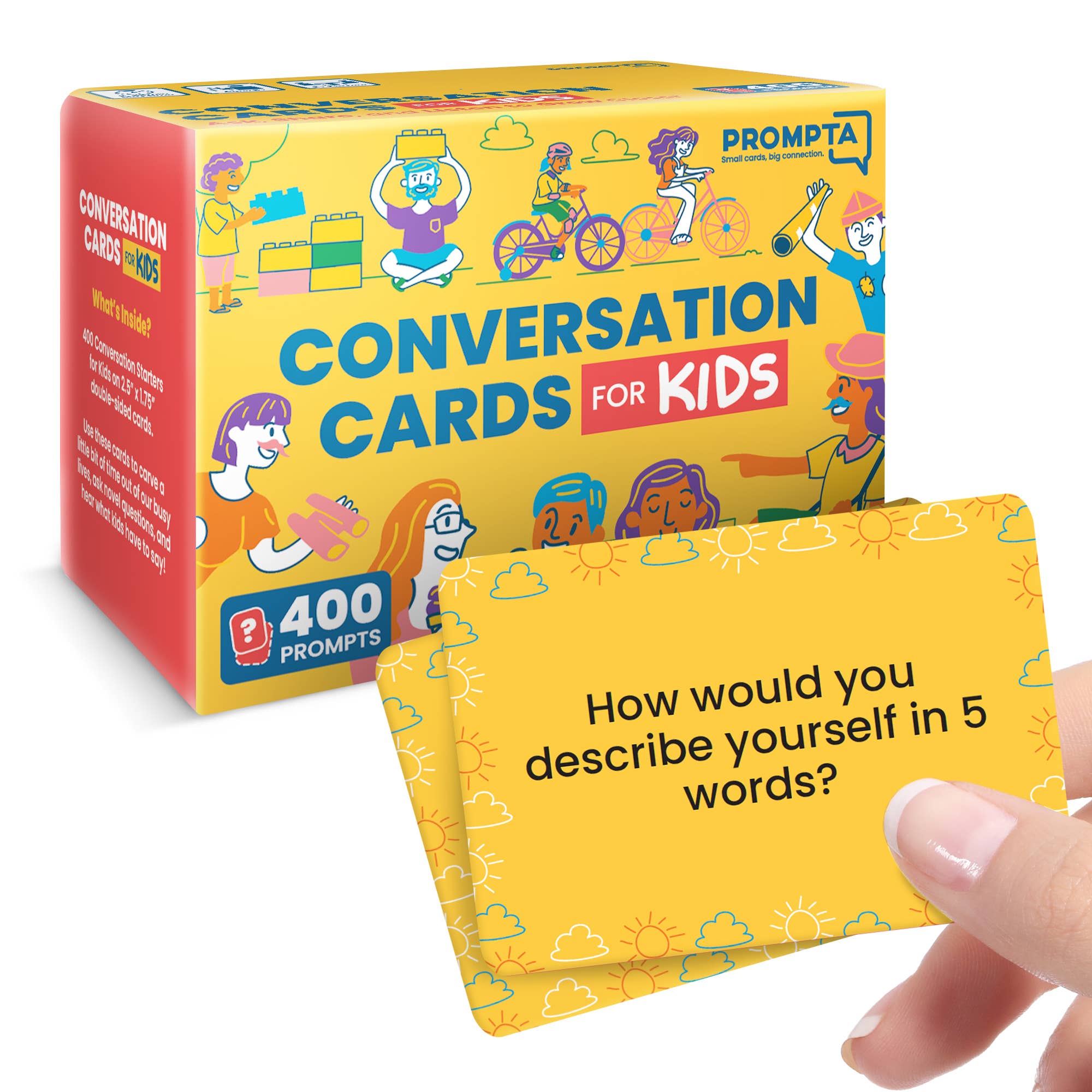 Upgraded Us - Wholesale Card Game - Conversation Cards for Kids - 400 Conversation Starters5
