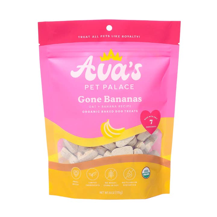 Organic Baked Dog Treats - Gone Bananas for wholesale by Ava's Pet Palace
