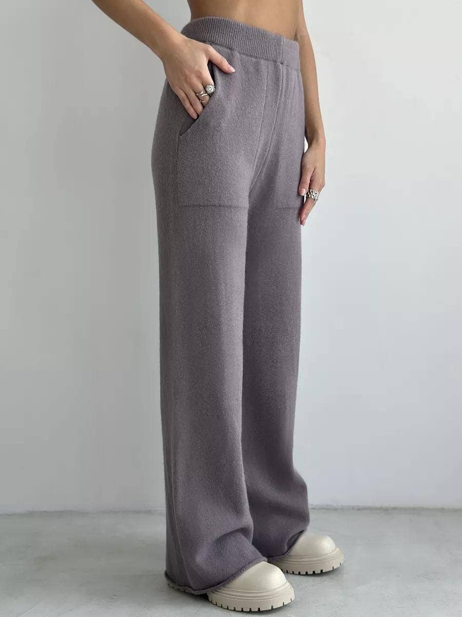 Marayn - Wholesale Top & Pant Set (NOT Loungewear) - Women's - Chic Knit Set Modern European Style for Fall29