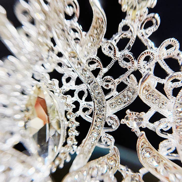Happy Dream Gifts - Wholesale Tiara - Women's - Silver Wedding Tiara, Prom Crown, Crystal Bridal Hairpiece