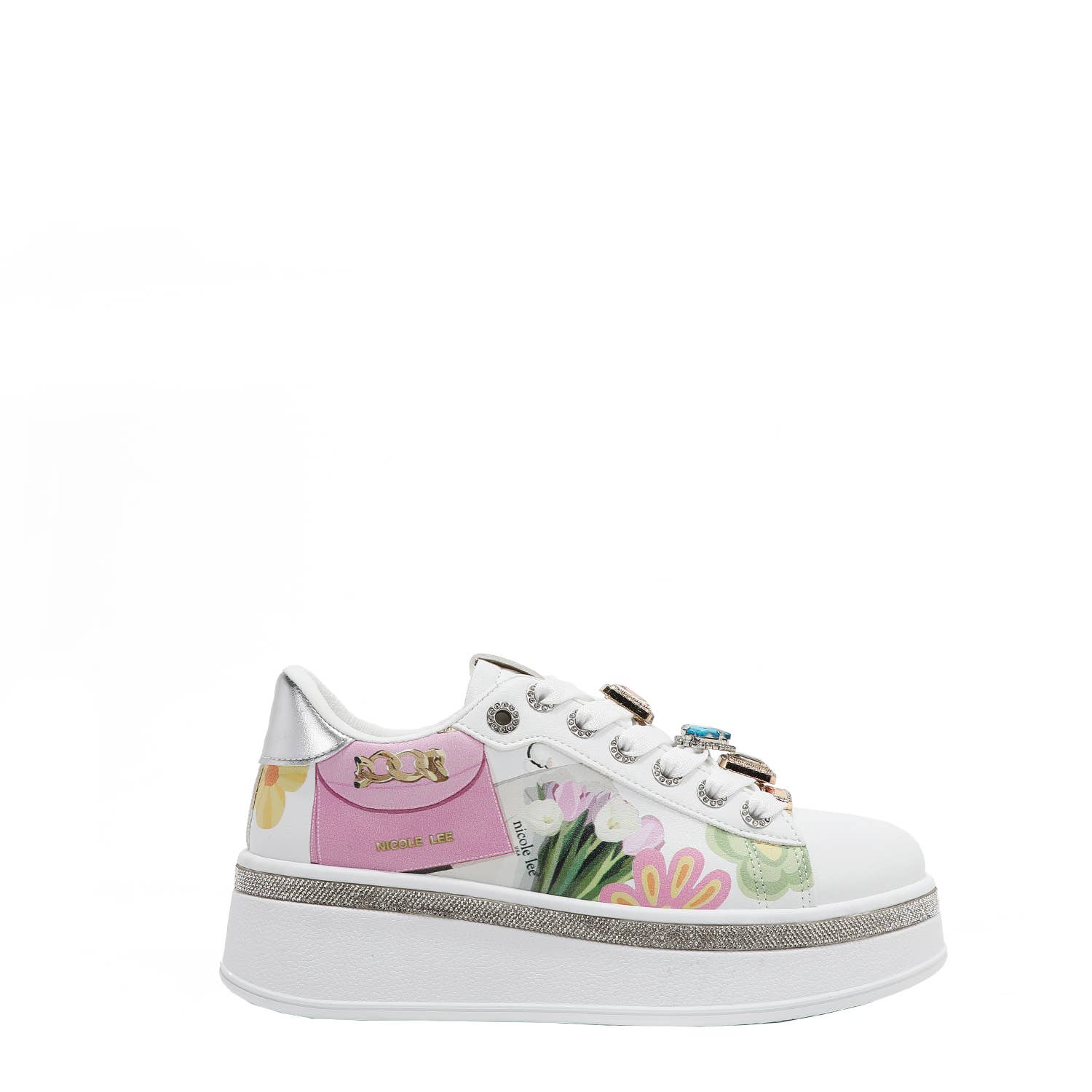 Nicole Lee USA - Wholesale Lifestyle Sneakers - Women's - FASHION BLING STONE SNEAKERS6