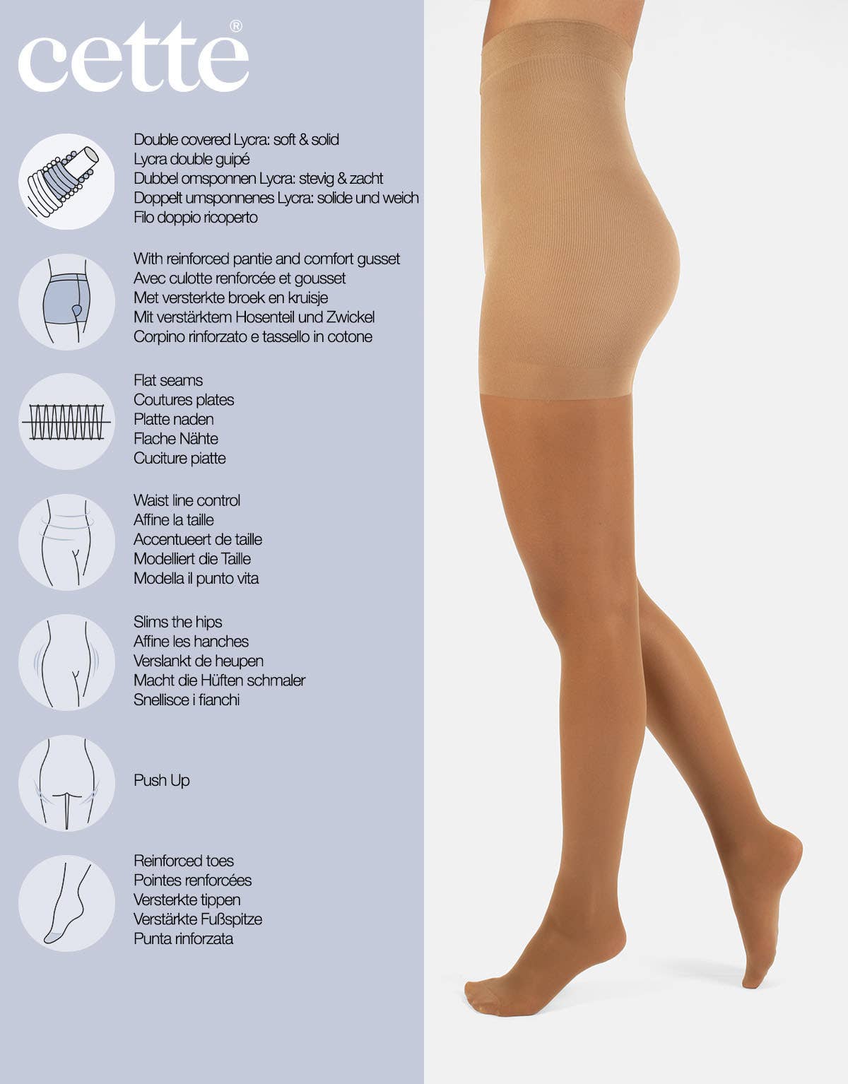 Cette - Wholesale Tights - Women's - Sheer Shaping Tights, Control Tights, Control Body Pantyhose14