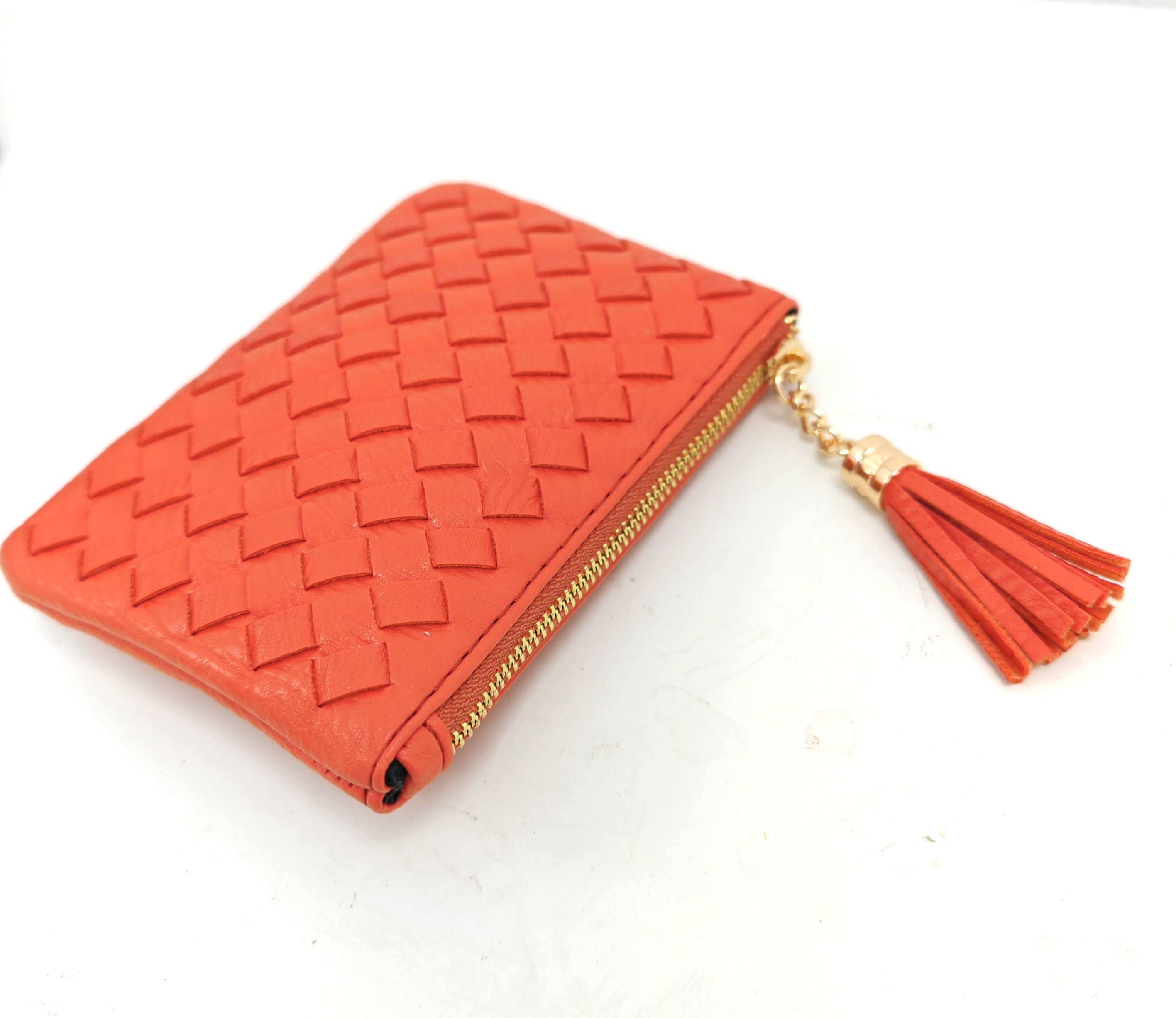 Superbia – Engroshandel Møntpung - Dame – Blød håndlavet vævet kvast nøglering lynlås kortholder mønt7