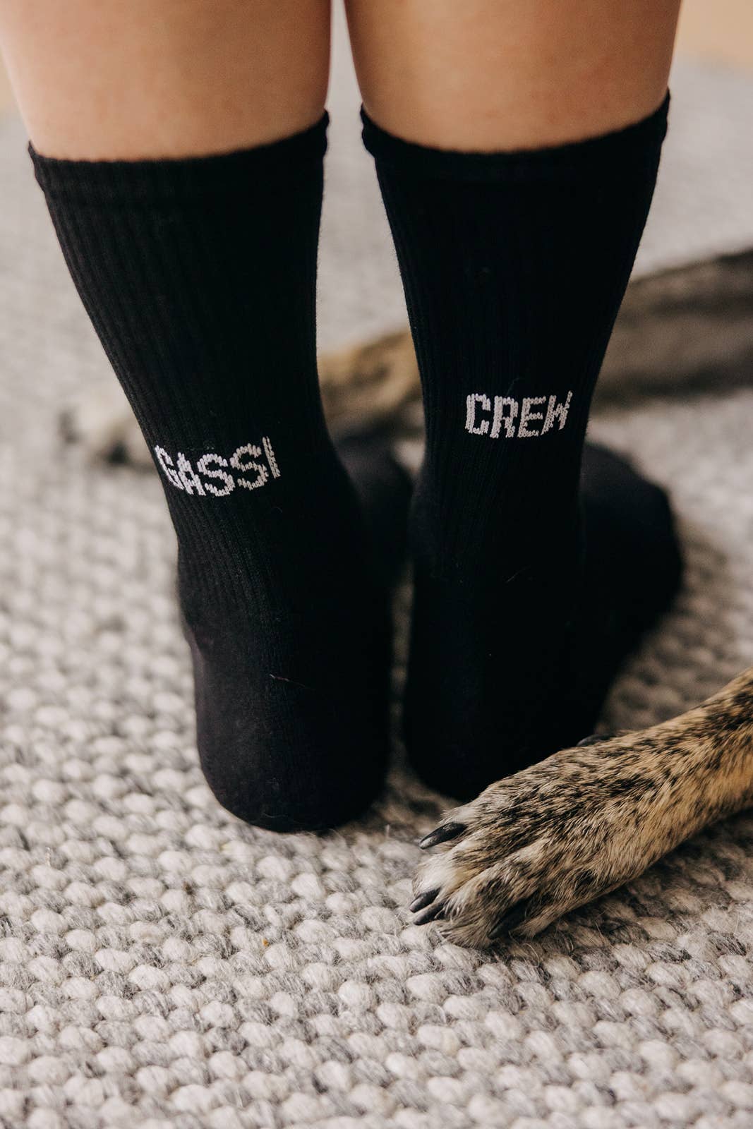 Lieblingspfote - Wholesale Socks - Unisex - “GASSI CREW” socks black3