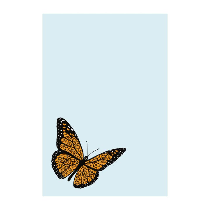 Monarch Butterfly Recycled Notepad for wholesale by Alice Frost Studio