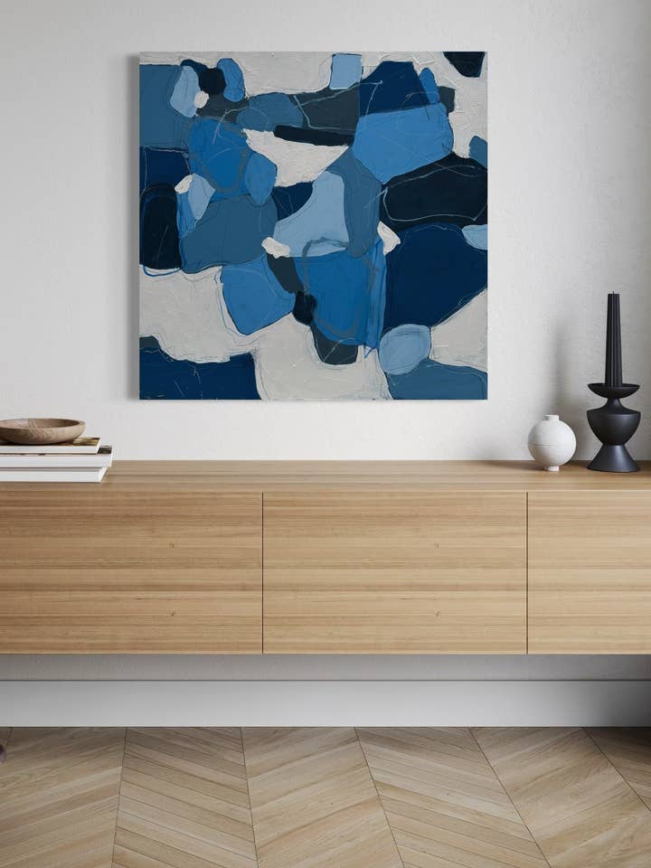 “She Pitched a Hissy Fit & Threw Her Mama’s Vase” Original Painting 30”x30” for wholesale by Angela Holman Art