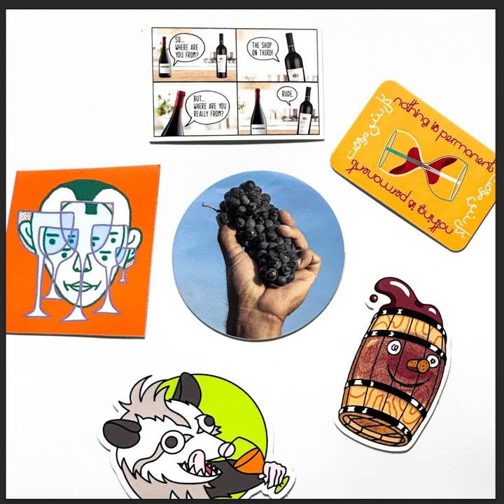 Pacchetto di Adesivi di Sollievo per la vendita all'ingrosso da parte di Shitty Wine Memes