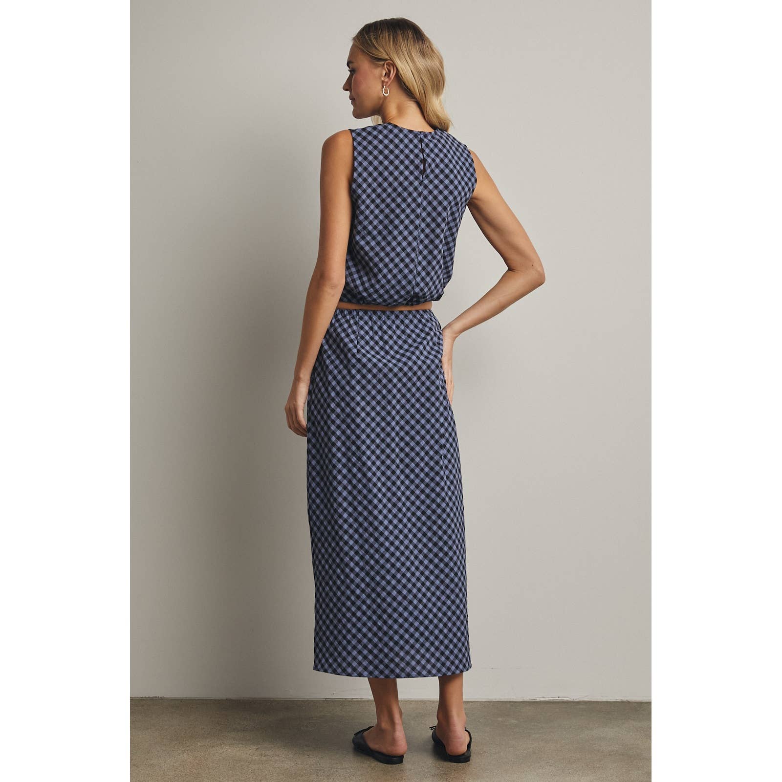 Wishlist Apparel - Wholesale Top & Skirt Set - Women's - PLAID TANK TOP AND SKIRT SET / WL25-115642