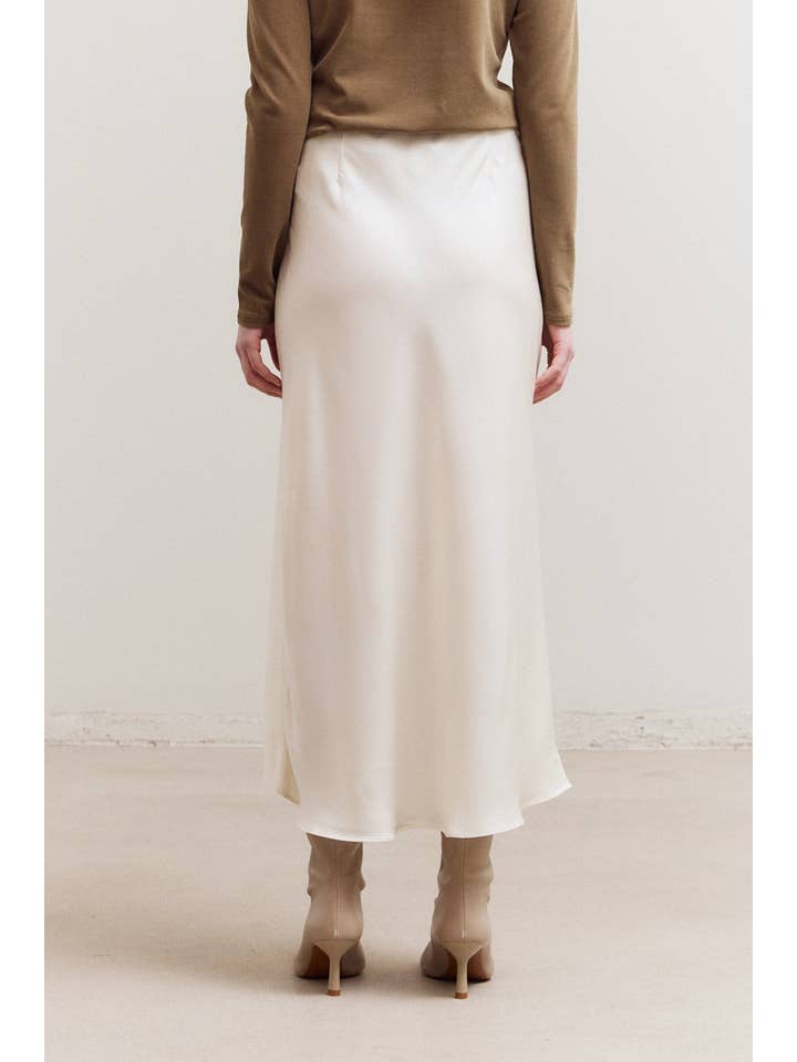 Grade & Gather - Wholesale Skirt - Women's - 50666 - FLARED SATIN MAXI SKIRT16