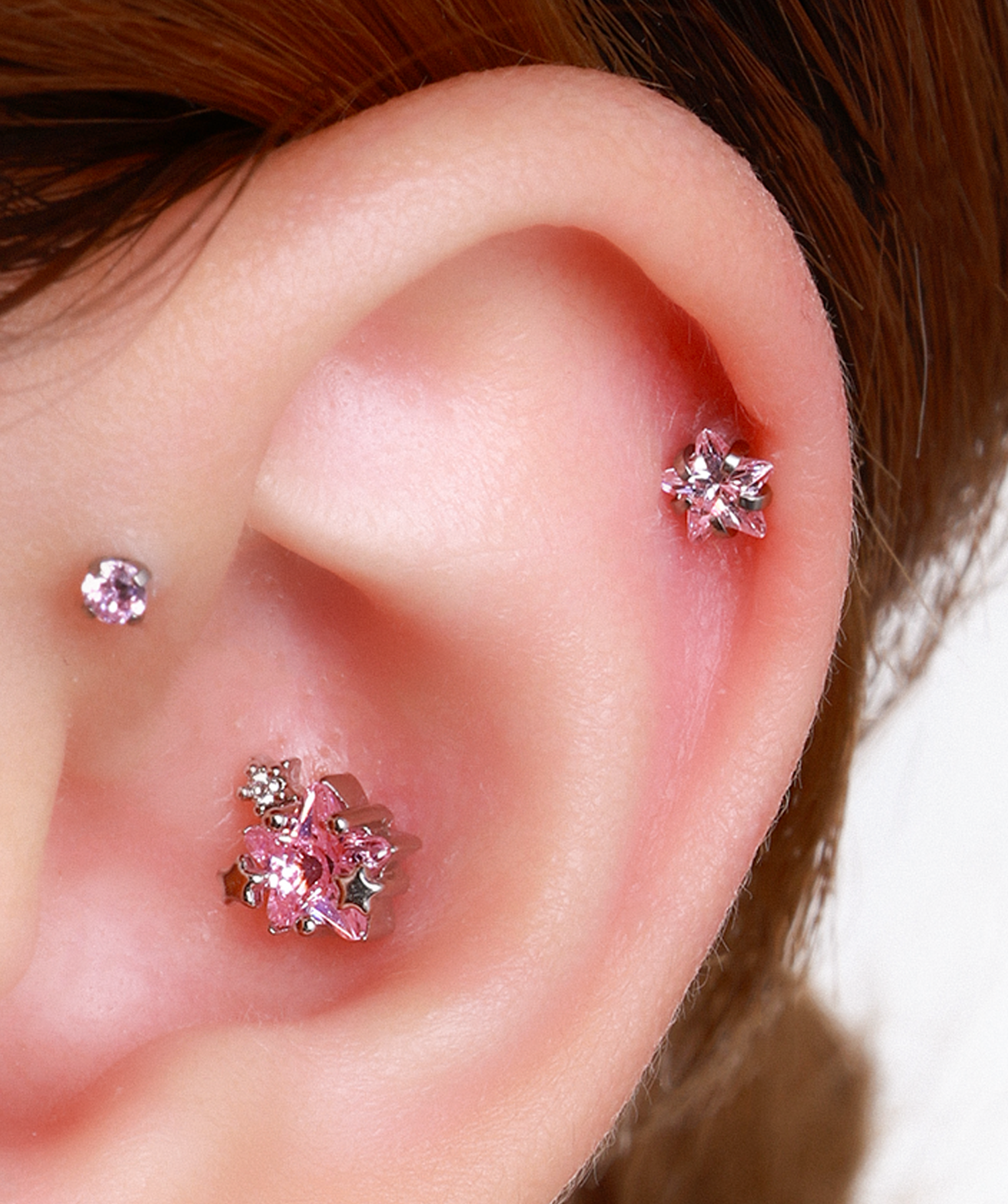 Silver Titanium Zodiac Stars Stud for wholesale on Faire4