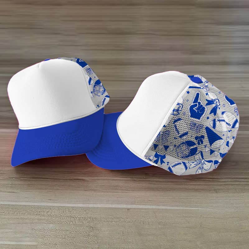 Trendy Transfers - Vente Casquette de camionneur – unisexe - Casquette Trucker en Mousse aux Couleurs de l'Équipe de Football Medley6