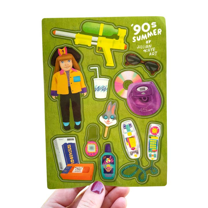 Jillian Kaye Art - Wholesale Sticker - '90s Summer | 5x7 Sticker Sheet0