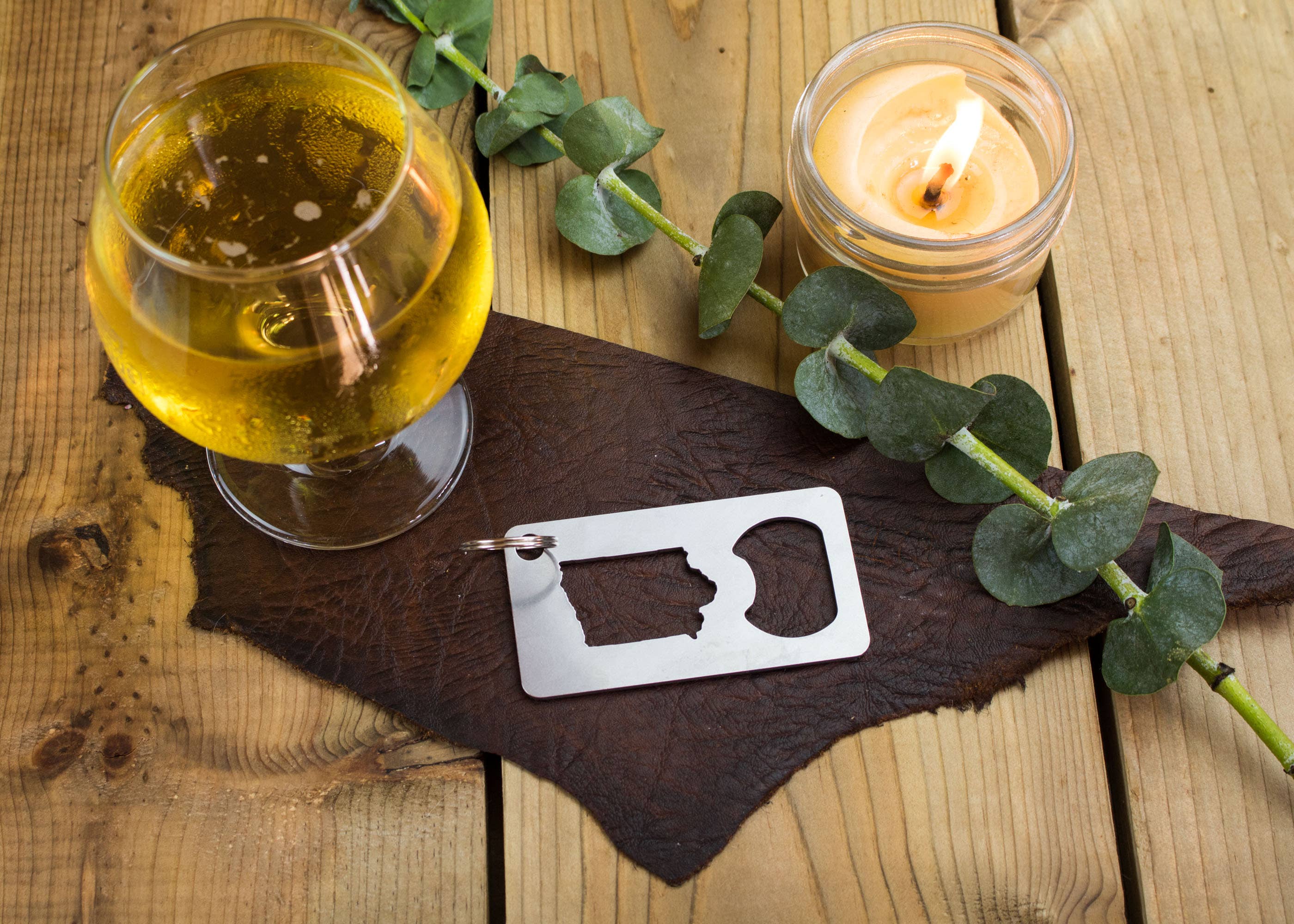 Iron Maid Art - Wholesale Bottle/Wine Opener - Iowa State Stainless Steel Beer Bottle Opener Gift