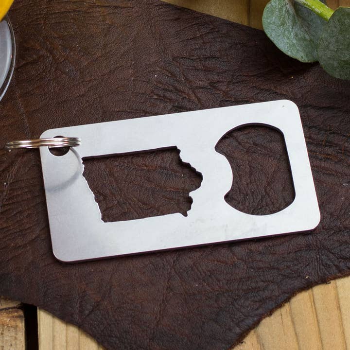 Iron Maid Art - Wholesale Bottle/Wine Opener - Iowa State Stainless Steel Beer Bottle Opener Gift0
