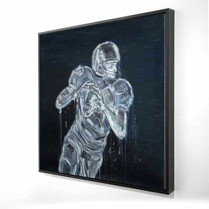 Football Player Framed Canvas | Sports Bedroom Decor for wholesale by BEGIN HOME DECOR