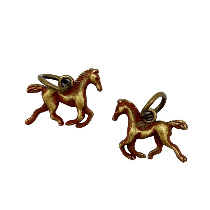 Gleeful Peacock - Wholesale Individual Charm/Pendant - Horse Charm (available with Bracelet or Necklace)