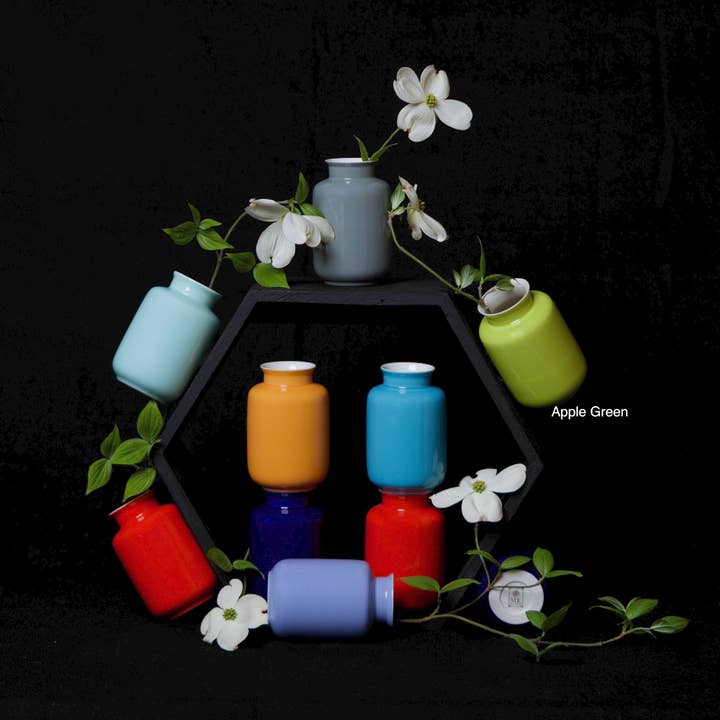 Middle Kingdom - Wholesale Vase - Glossy Porcelain Mini Milk Jar Vase