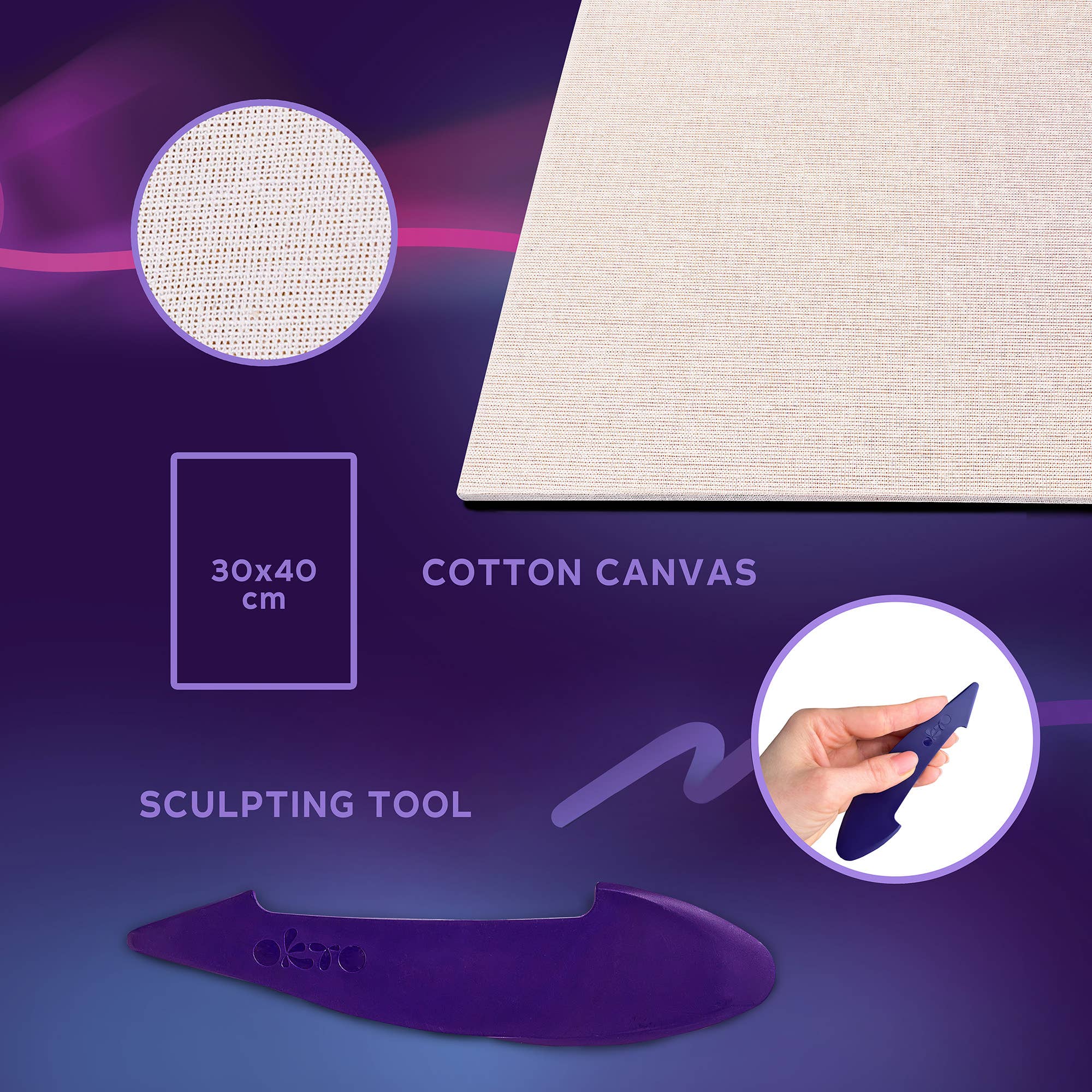 Fainotoys – Engroshandel DIY-hobbysæt – Børn – OKTO Sensorisk Kunst 3D Maleri “Solsikker”3