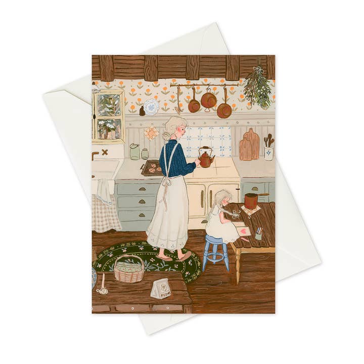 Common kitchen - Greeting card for wholesale by Solange Pilote