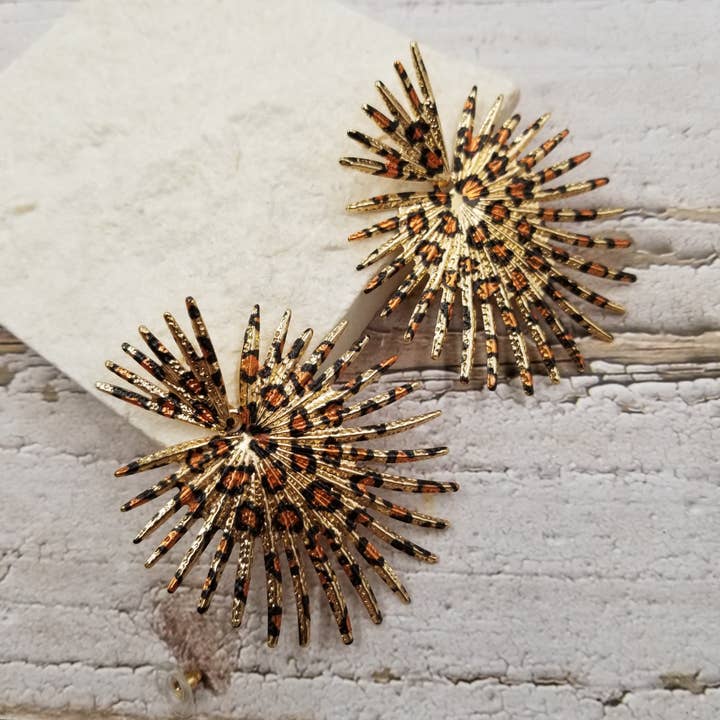 Treasure Wholesale - Wholesale Dangle Earrings - Dangerous Girl Leopard Print Earrings1