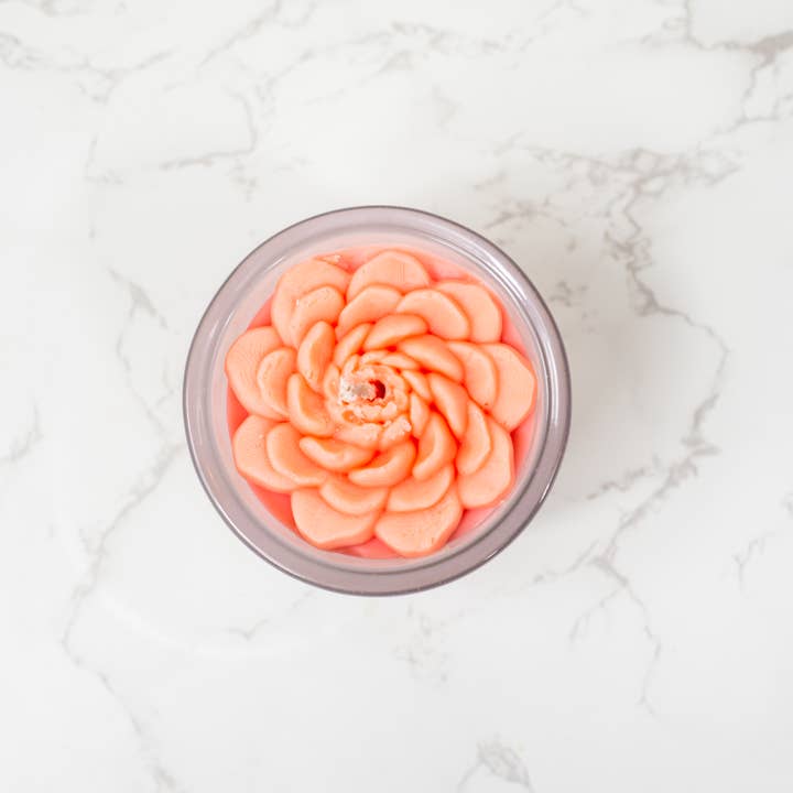 Multifaceted™ Artisan Candles - Wholesale Jar/Filled Candle - Ranunculus Flower Candle, Eco-Friendly Candle-multiple size