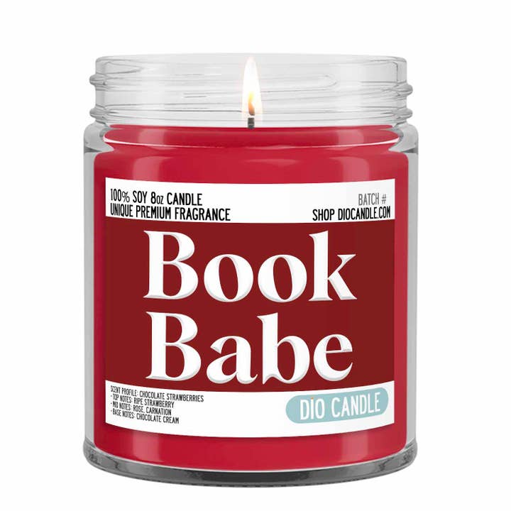 Dio Candle Company – wholesale Jar/filled candle – Book Babe Candle0