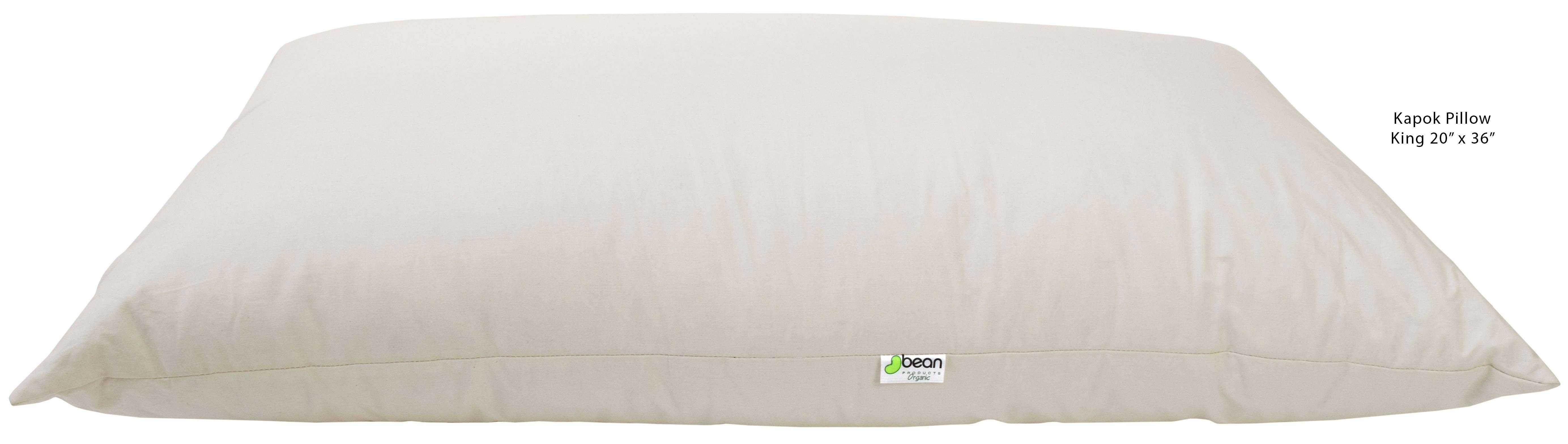 Bean Products - Wholesale Bedding Pillow - Kapok Sleep Pillows with 100% Organic Cotton Fabric - Plant Based Vegan6