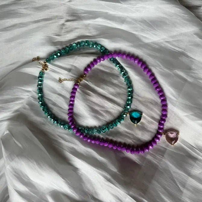 OE! – wholesale Pärlband/Pärlhalsband – LUCE MATERNA - Halsband i kristallglas2