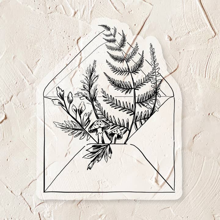 Flourish Floral Envelope Sticker for wholesale by Belle & Union