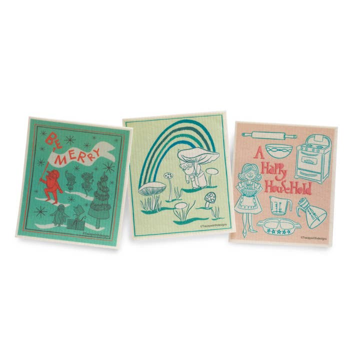 Tracey Wirth Designs - Wholesale Dishcloth - A set of 2 Swedish Dish Cloths11