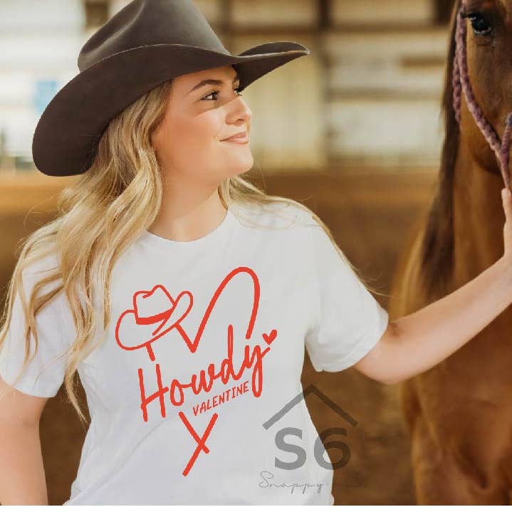 Transfert sérigraphique rouge Howdy Valentine N-19 pour la vente par Snappy 6 Co