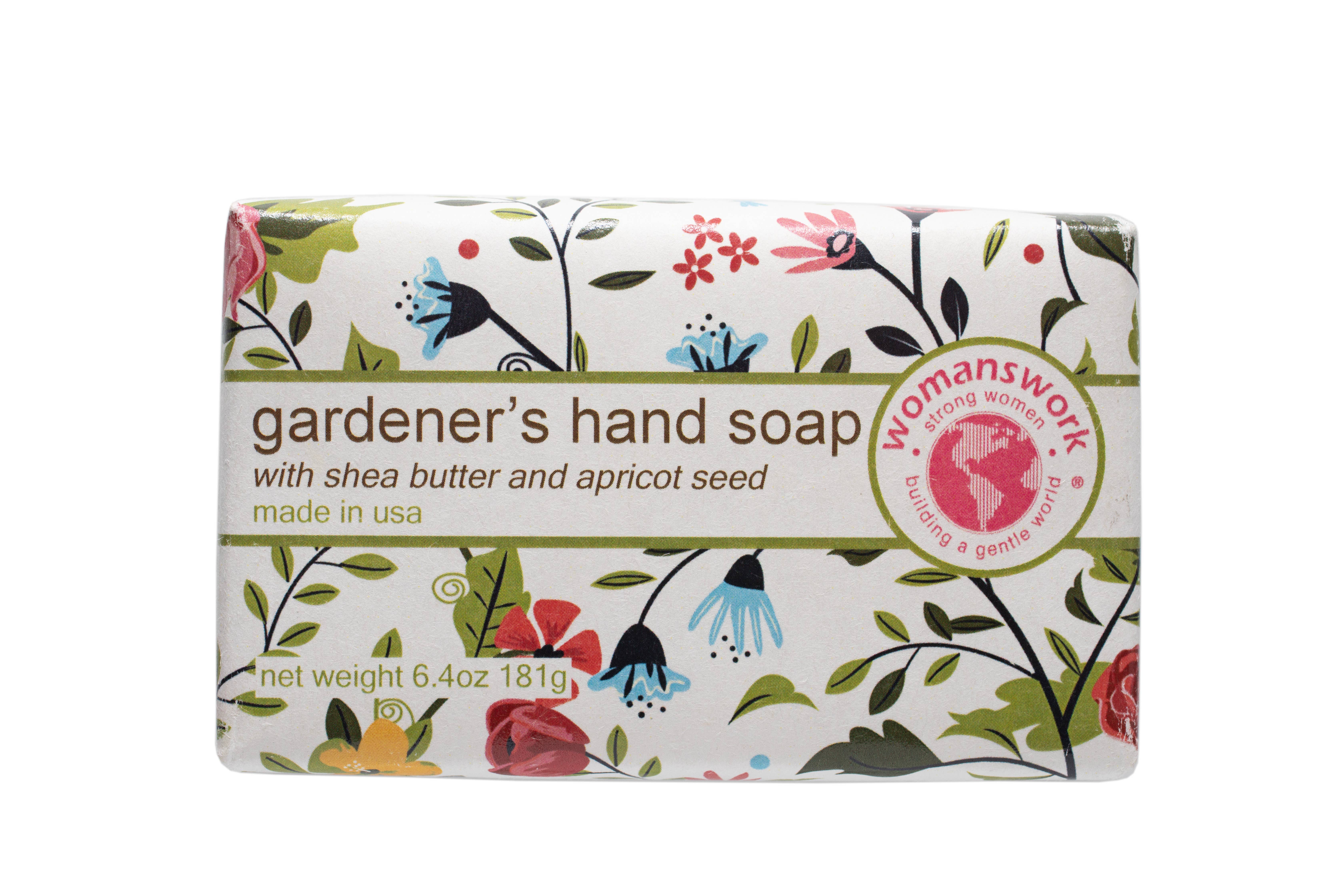 Womanswork - Wholesale Hand Soap/Wash - Gardener's Hand Soap-- Garden of Paradise Print