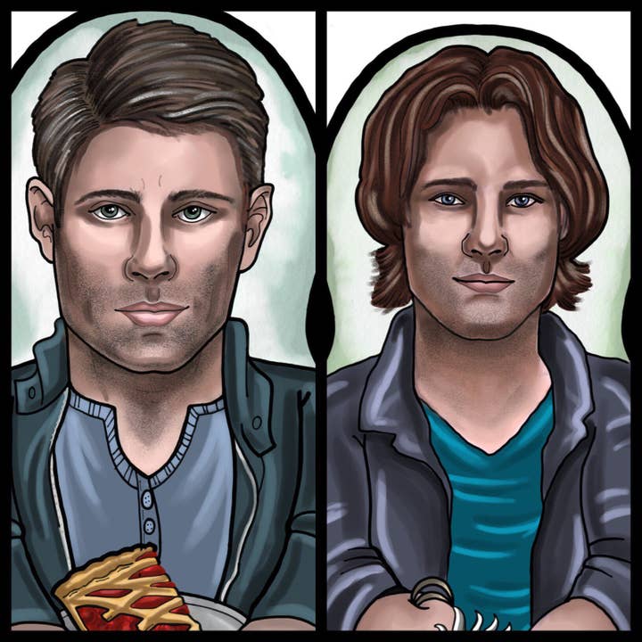Sam and Dean set Inspired Plush Doll or Ornament for wholesale by The Cuddle Cult