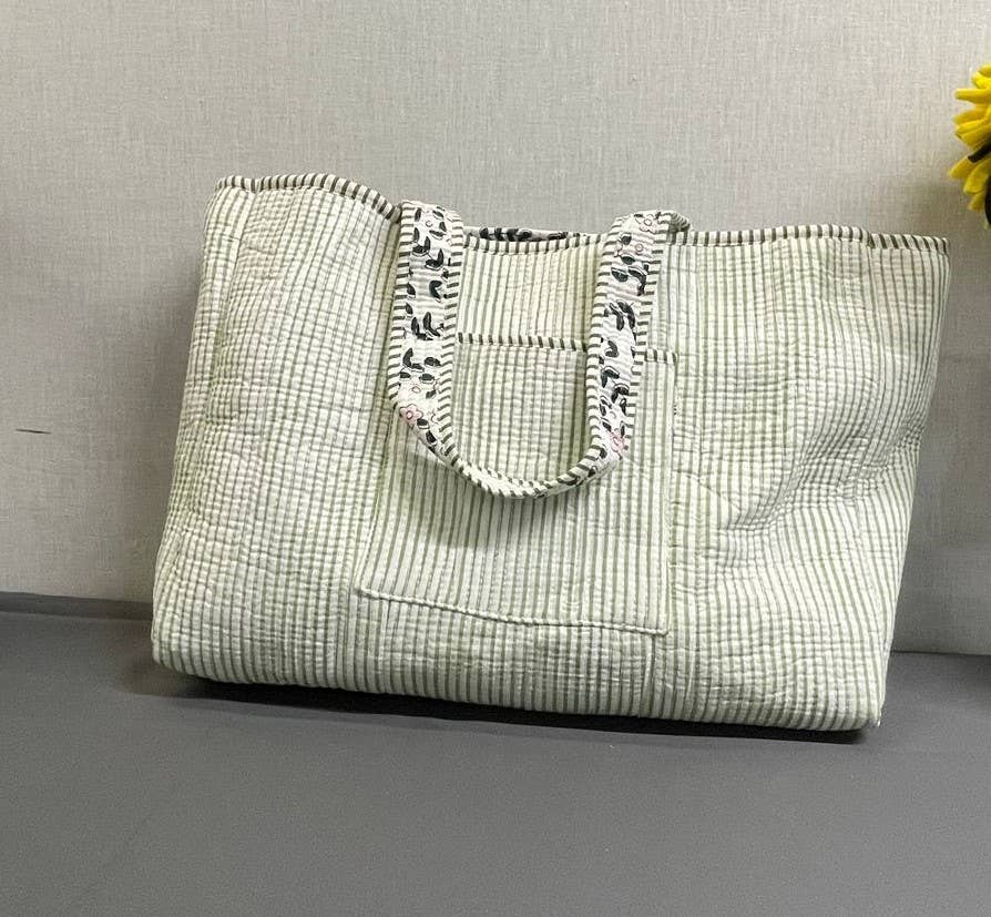 Funky Yak Ltd - Wholesale Tote bag – Women's - 100% Cotton Kantha Quilted Boho Reversible  Floral Tote Bag3