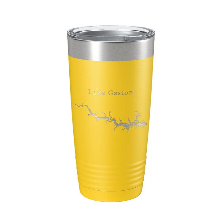 CarveBright - Wholesale Insulated Mug/Tumbler - Lake Gaston Map Tumbler Travel Mug Insulated Laser Engraved Coffee Cup North Carolina Virginia 20 oz4