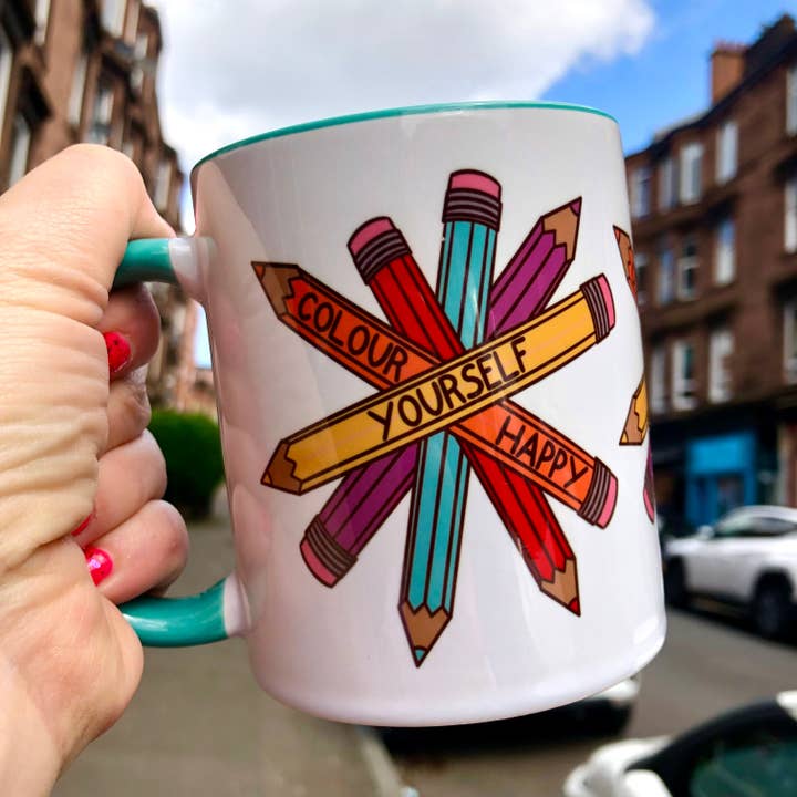 PaintsPylons - Wholesale Coffee Mug - Colour Yourself Happy Mug1