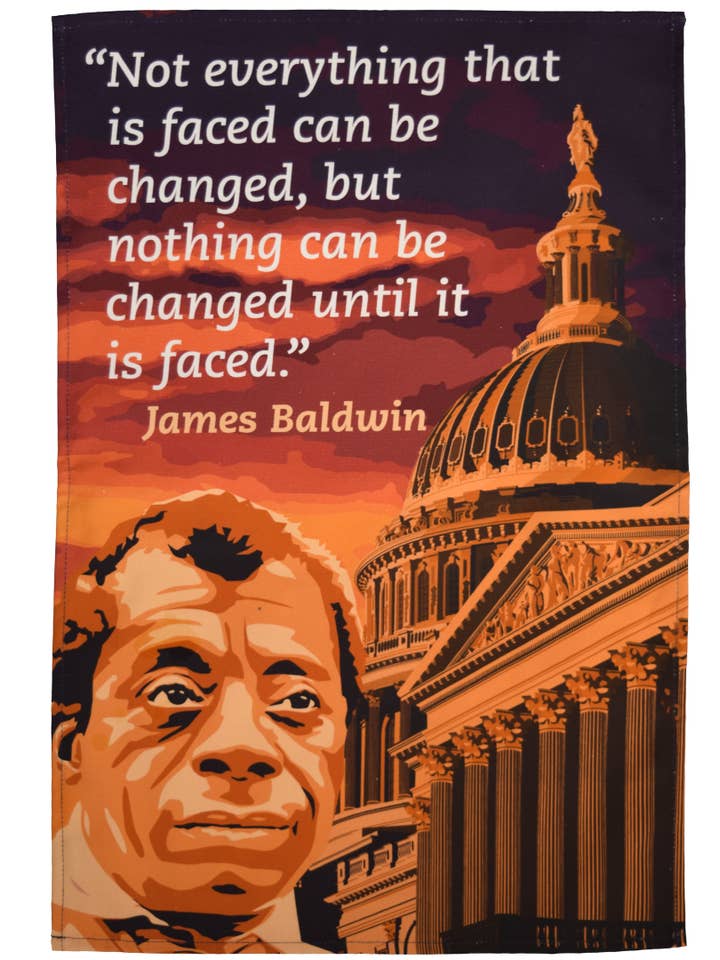 James Baldwin Tea Towel for wholesale by Radical Tea Towel North America