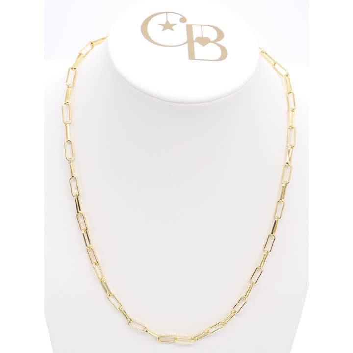 The Charm Bar Company - Wholesale Link & Chain Necklace - * Gold Ashley Necklace
