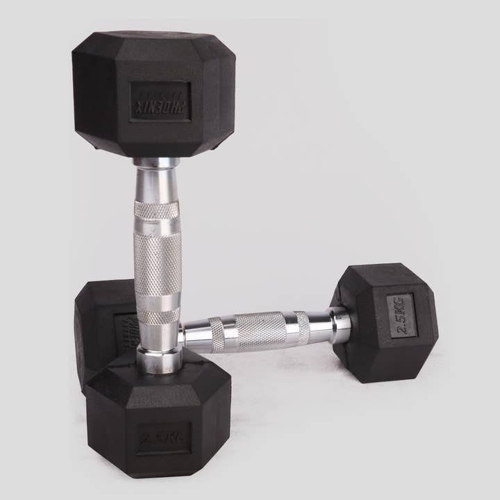 Phoenix Fitness - Wholesale Fitness equipment - HEXAGONAL DUMBBELLS - 2.5KG - 25KG1